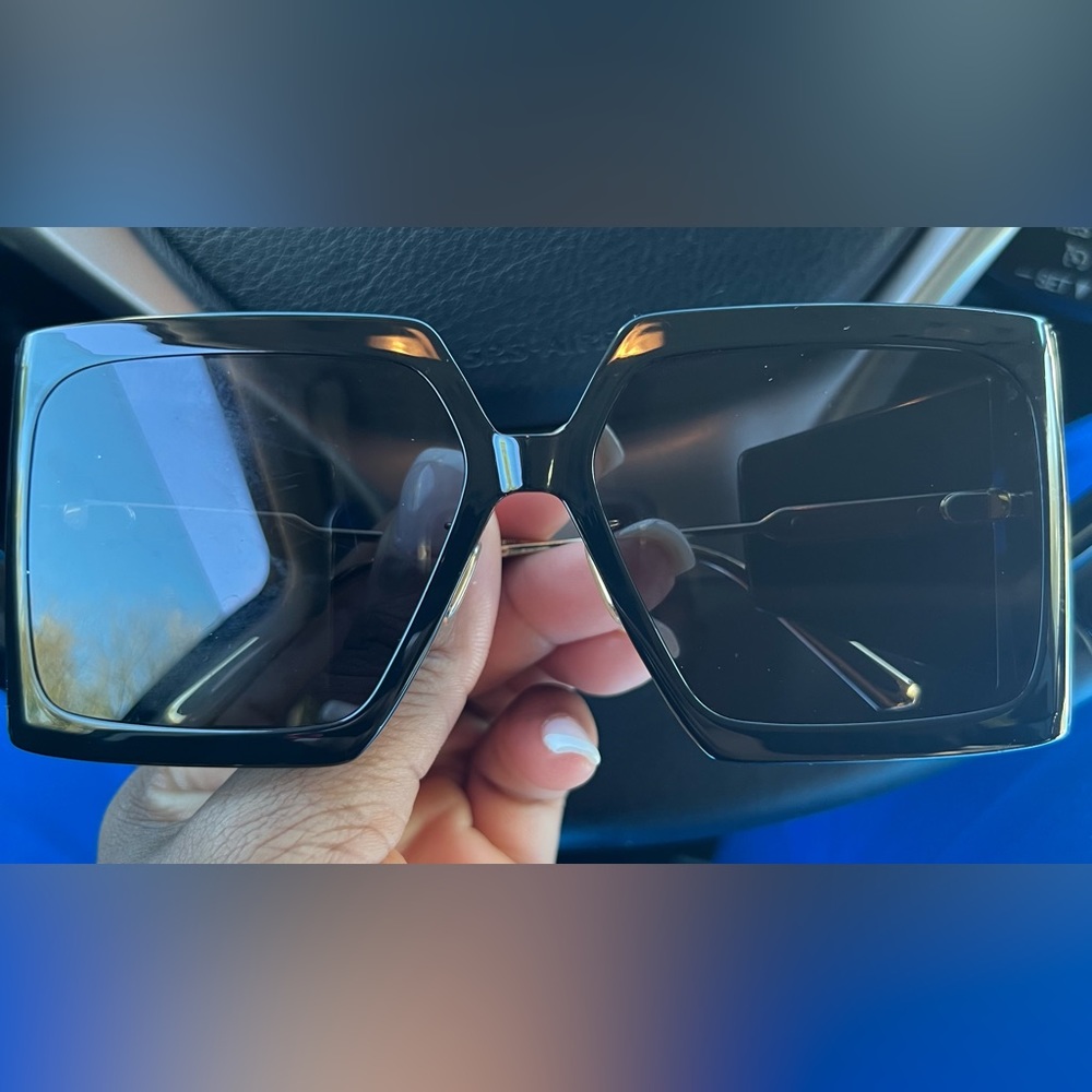 Dior Oversized Square Black Sunglasses